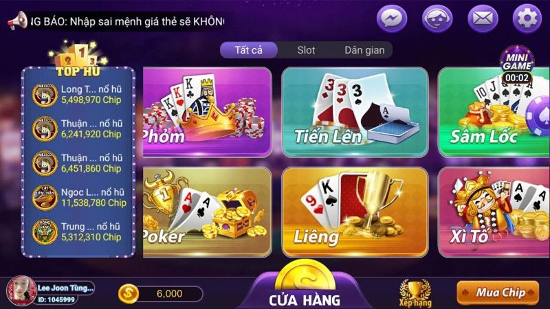 Các thể loại game có tại PhêClub
