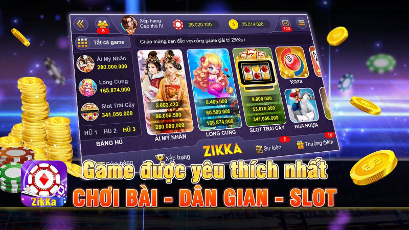 Zikka tích hợp mọi thể loại game đang làm mưa làm gió trên thị trường đổi thưởng