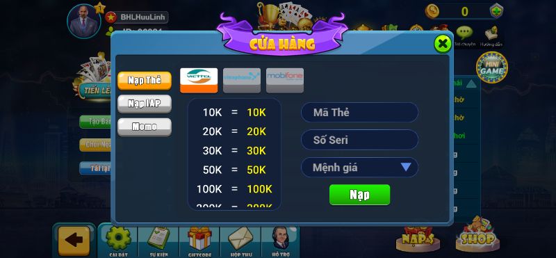 Nạp tiền nhanh chóng với ba hình thức phổ biến nhất hiện nay