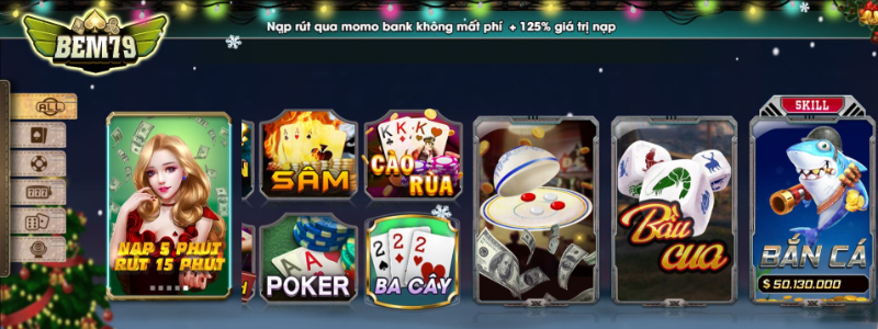 Vô số ưu đãi khi tham gia các trò chơi tại Bem Club