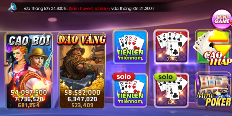 Bin68 Club tích hợp được một kho game đa dạng, phong phú, thịnh hành nhất thị trường