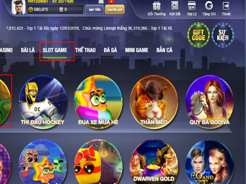Kho game khủng của Maxvip