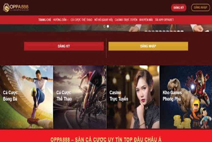 Trang chủ Oppa888 cùng các tựa game