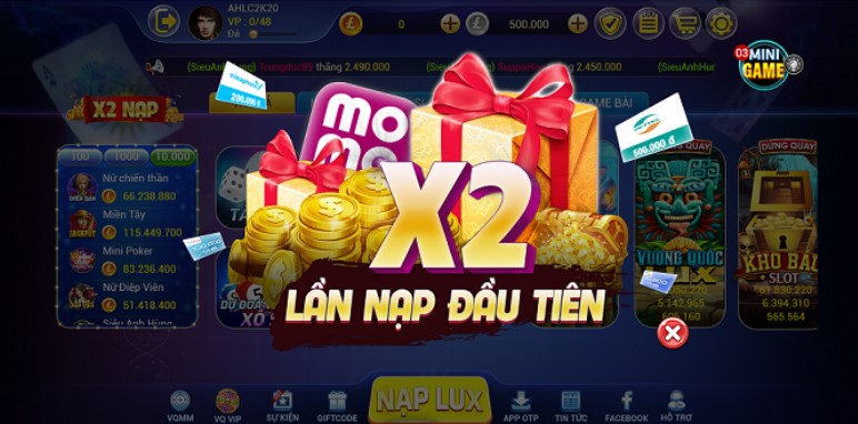 Các chương trình ưu đãi của nhà cái Lux39