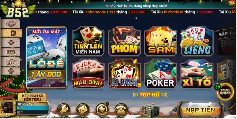 So sánh B29 club với b52 game