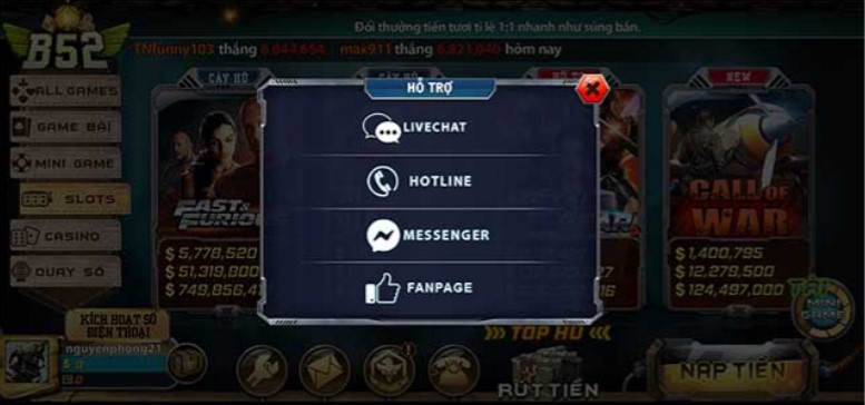 So sánh B29 club với b52 game