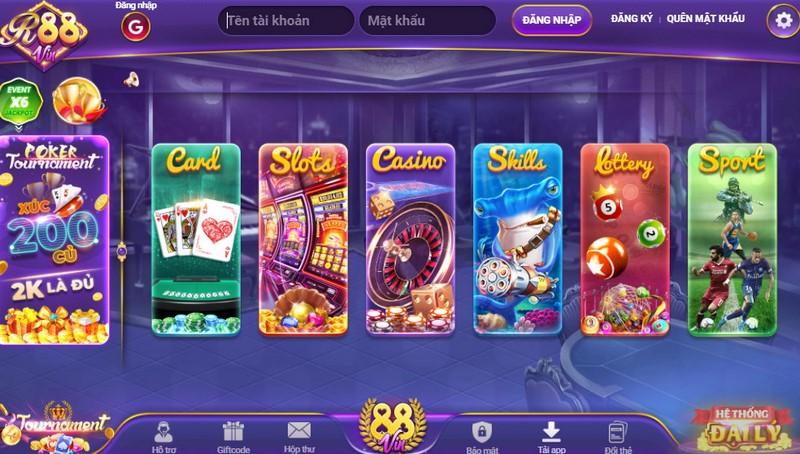 Kho game khủng R88 Vin