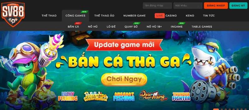 Khám phá đại dương tại game bắn cá sv88 đổi thưởng Hot nhất 2023